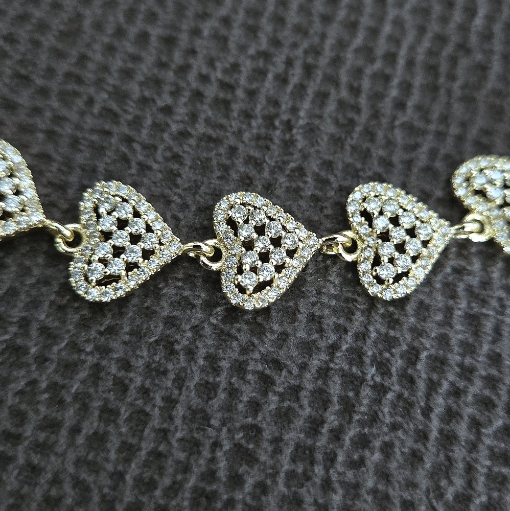 Gemelli👭 "Rebecca" Gold Hearts💛 Necklace - NWT - Picture 4 of 16